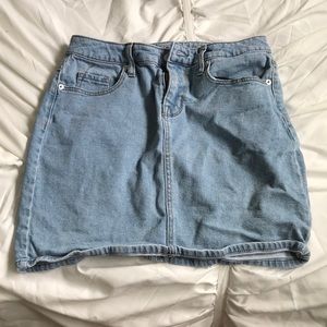 jean skirt